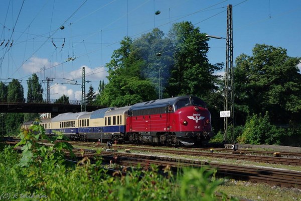 Rheingold Nostalgie-Bodensee-Schweiz-Express: Köln-Lindau am 18. Juni 2015, Lindau-Köln am 24. Juni 2015 